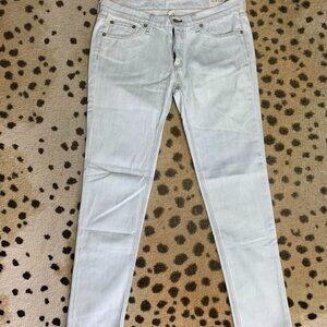 Rag & Bone, Size 30, straight leg jeans, very light blue